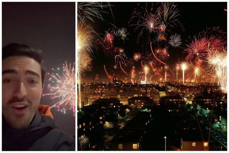 Luke Miani was impressed with the fireworks on New Year