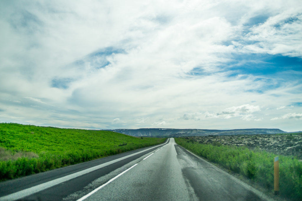 Route islandaise vide