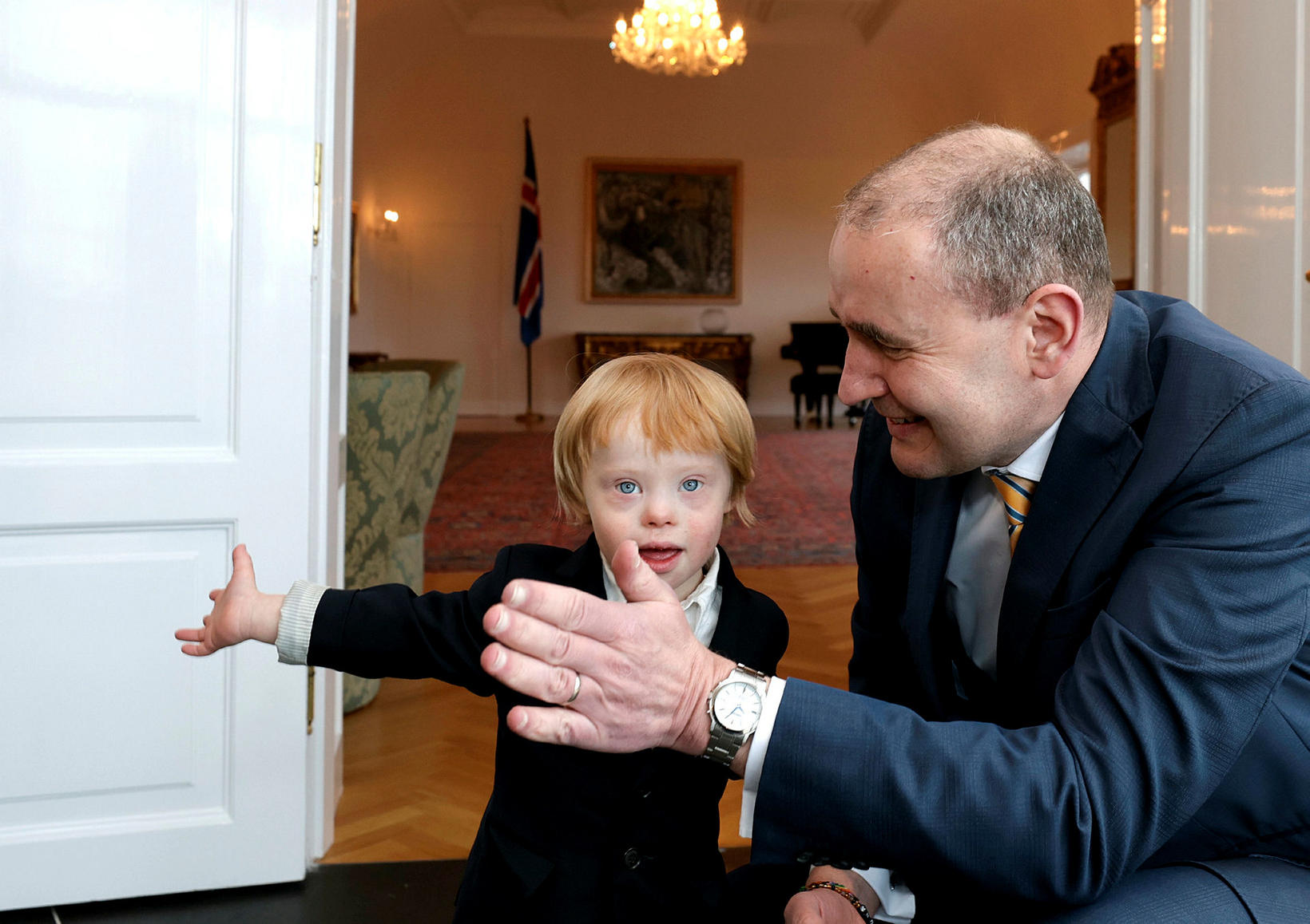 Le président reçoit un high five en l’honneur du…