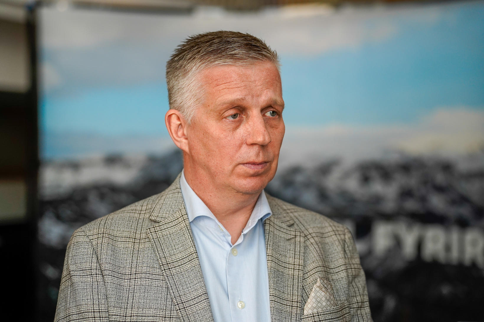 Víðir Reynisson, directeur de la protection civile.