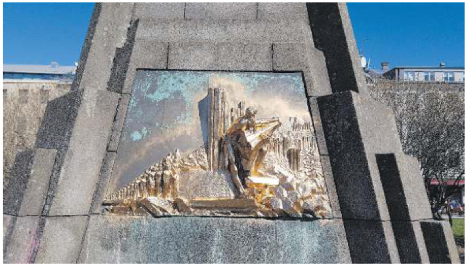 Le bas-relief Le Pionnier a été réalisé par Einar Jónsson…