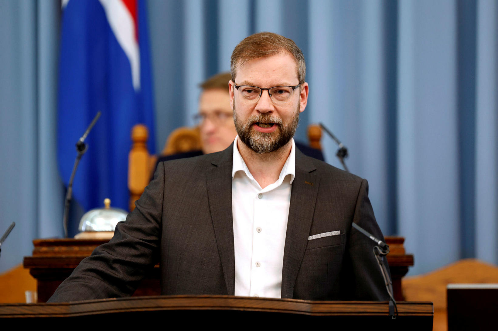 Björn Levi Gunnarsson, député du Parti Pirate.