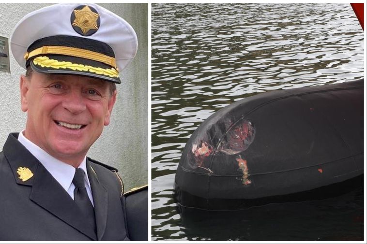 Capitaine arrêté : les données suggèrent une collision