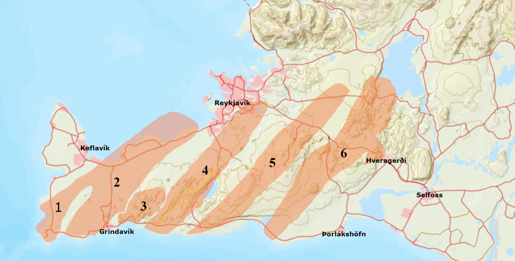systèmes volcaniques à Reykjanes
