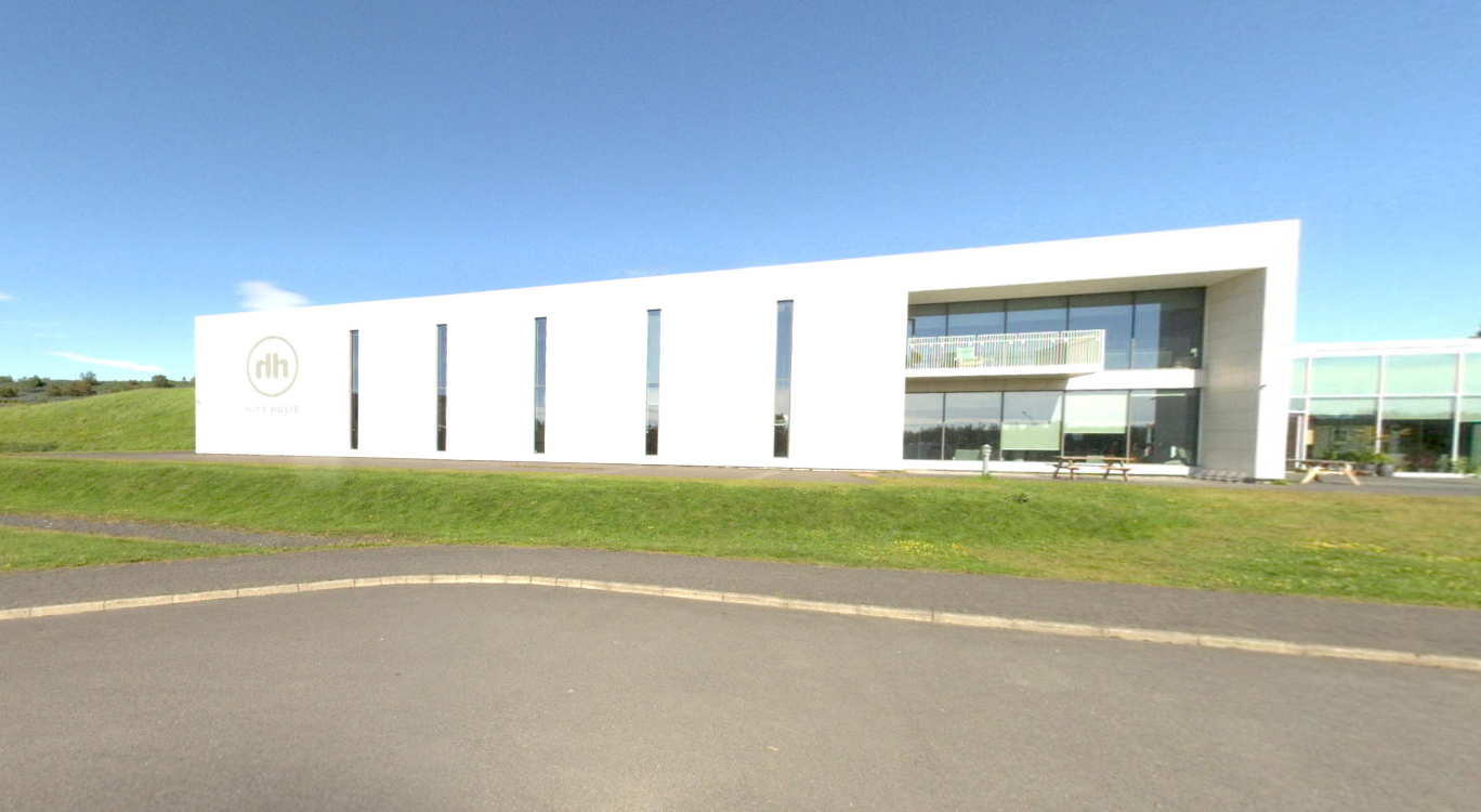 Beautiful scenery in the harbour area of Reykjavík