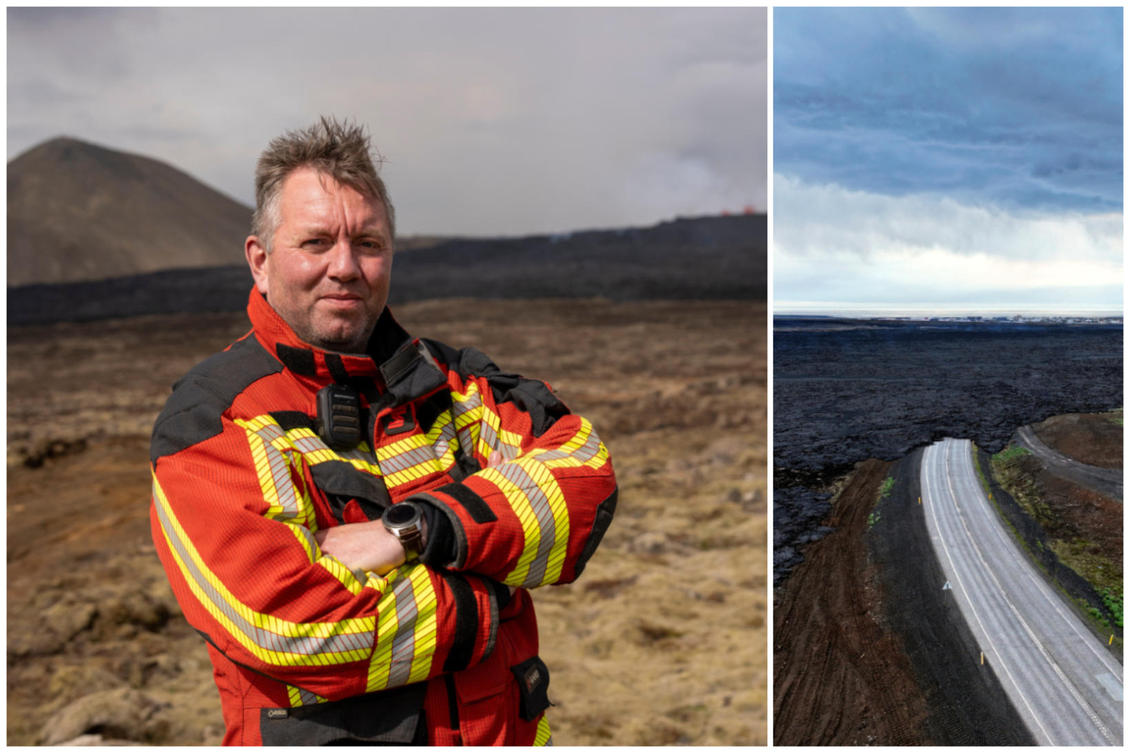 Einar Sveinn Jónsson, chef des pompiers de Grindavík.