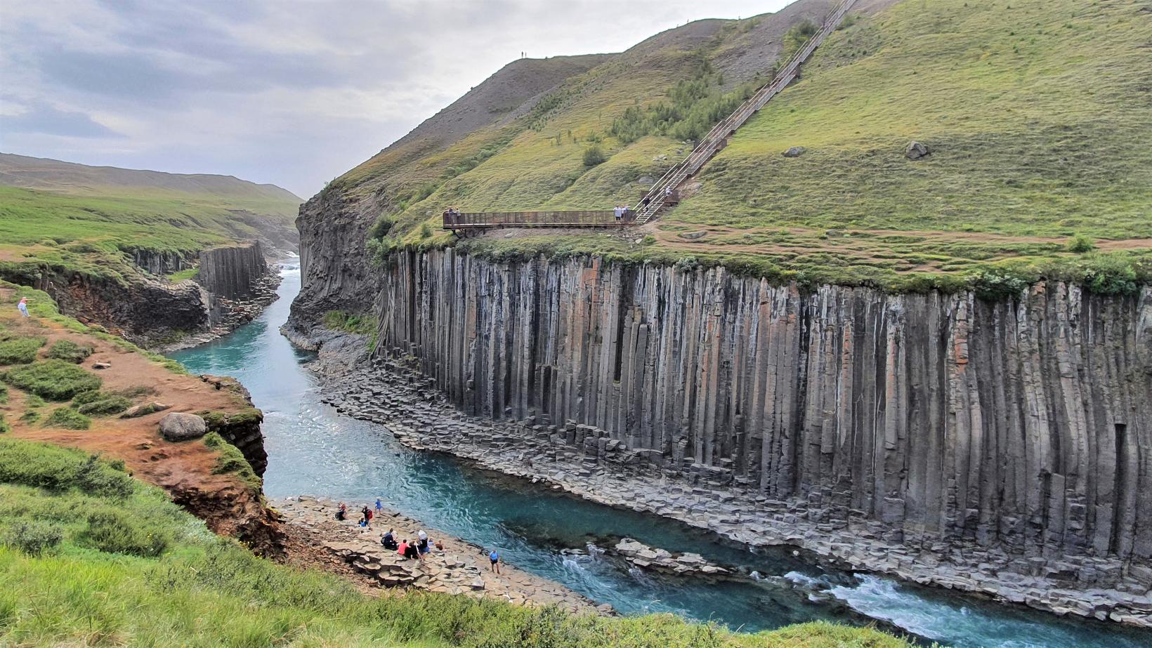 Stuðlagil était plus haut que ce à quoi Ísaksson s'attendait.