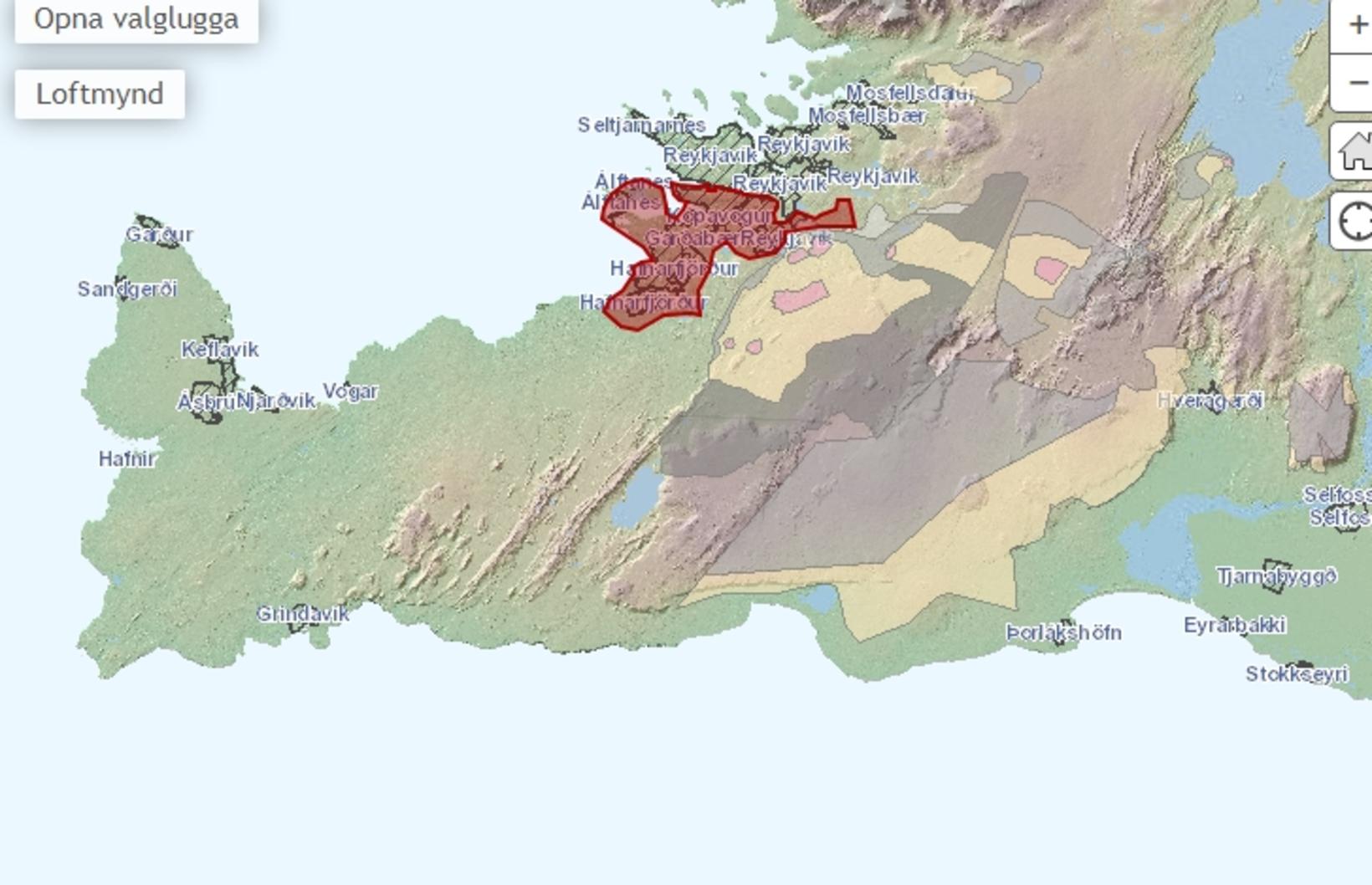 La zone rouge indique la zone où l'eau chaude…