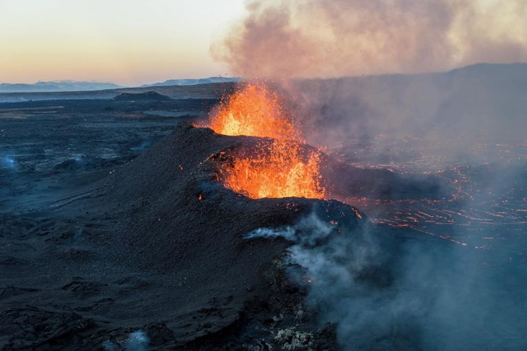 Activité volcanique réduite