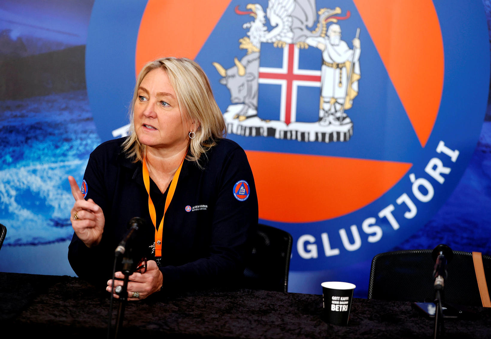 Hjördís Guðmundsdóttir, directeur des communications de la protection civile.