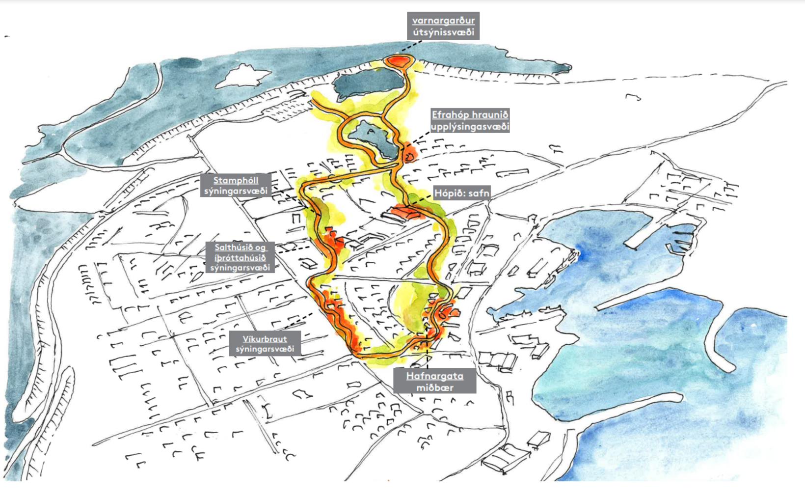 C’est ce que prévoit l’avant-projet de plan-cadre pour Grindavík…