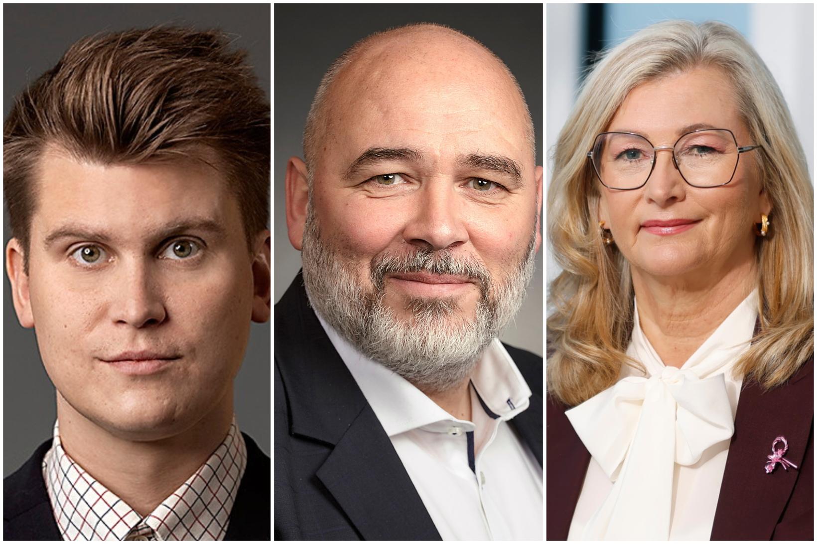 Les nouveaux ministres de l’Alliance sociale-démocrate : Jóhann Páll …