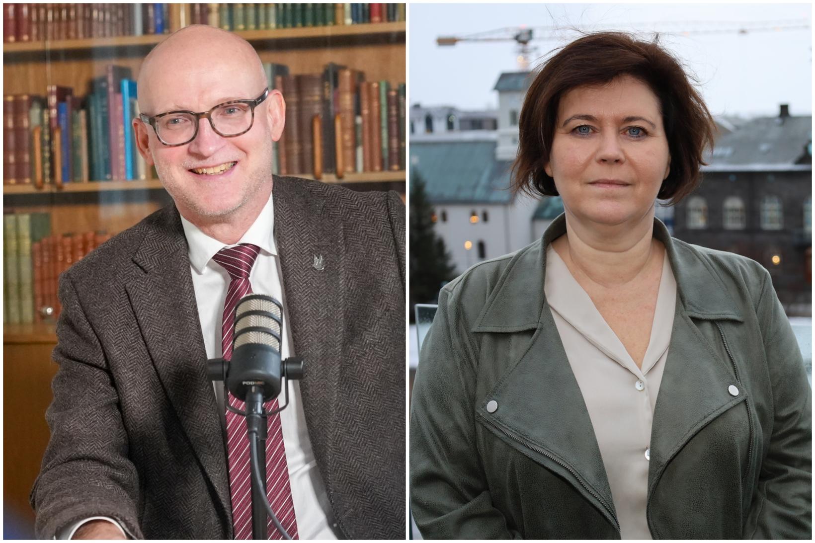 Les nouveaux ministres du Parti populaire : Eyjólfur Ármannsson et …