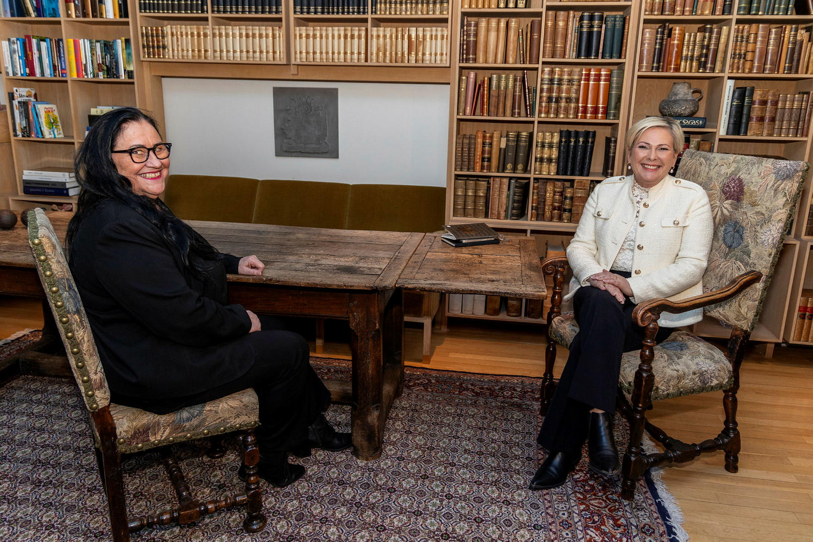 Inga Sæland et Halla Tómasdóttir.
