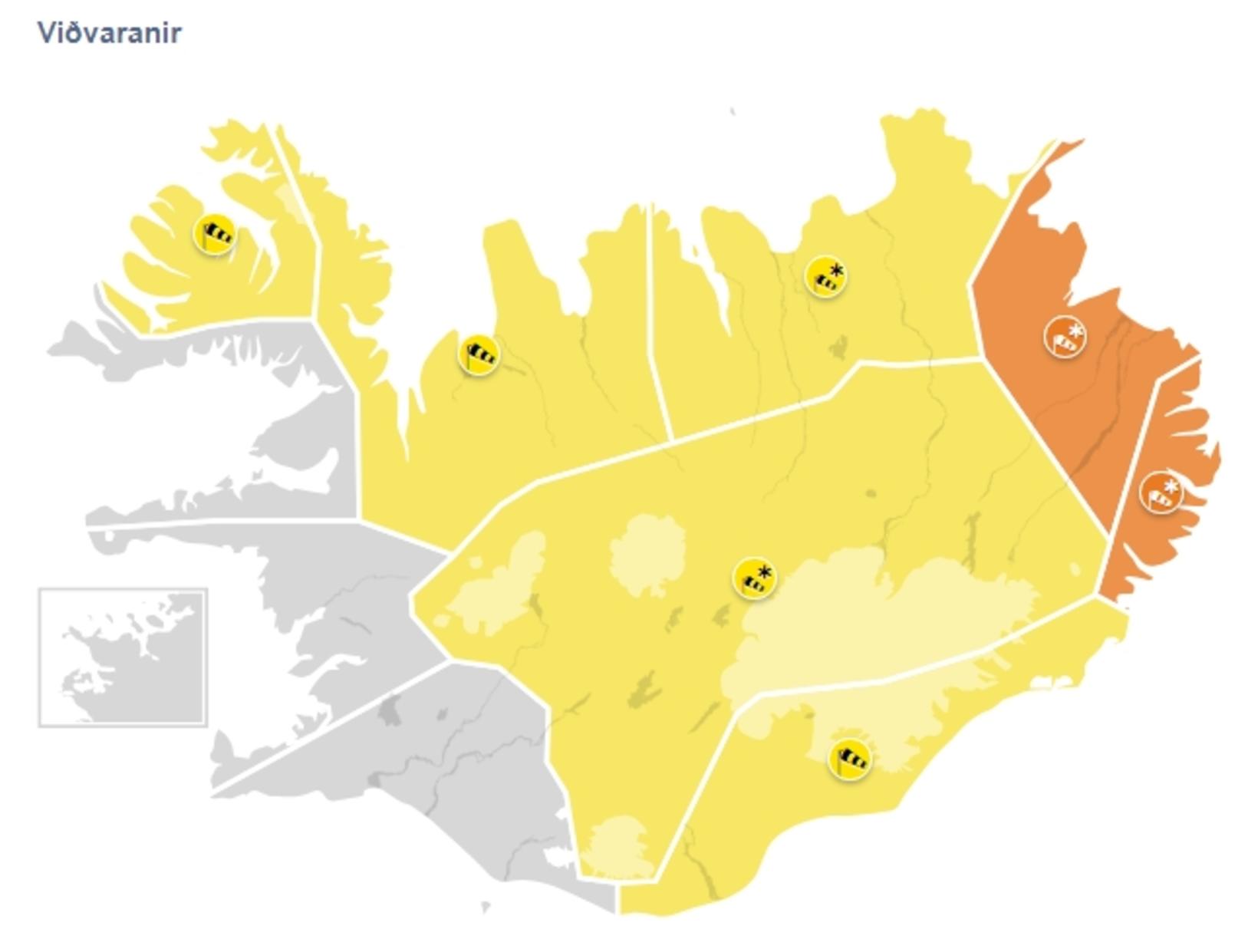 Des avertissements jaunes et orange sont en vigueur dans une grande partie du pays…