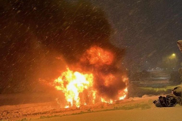 J'ai couru sur les lieux avec un extincteur à la main