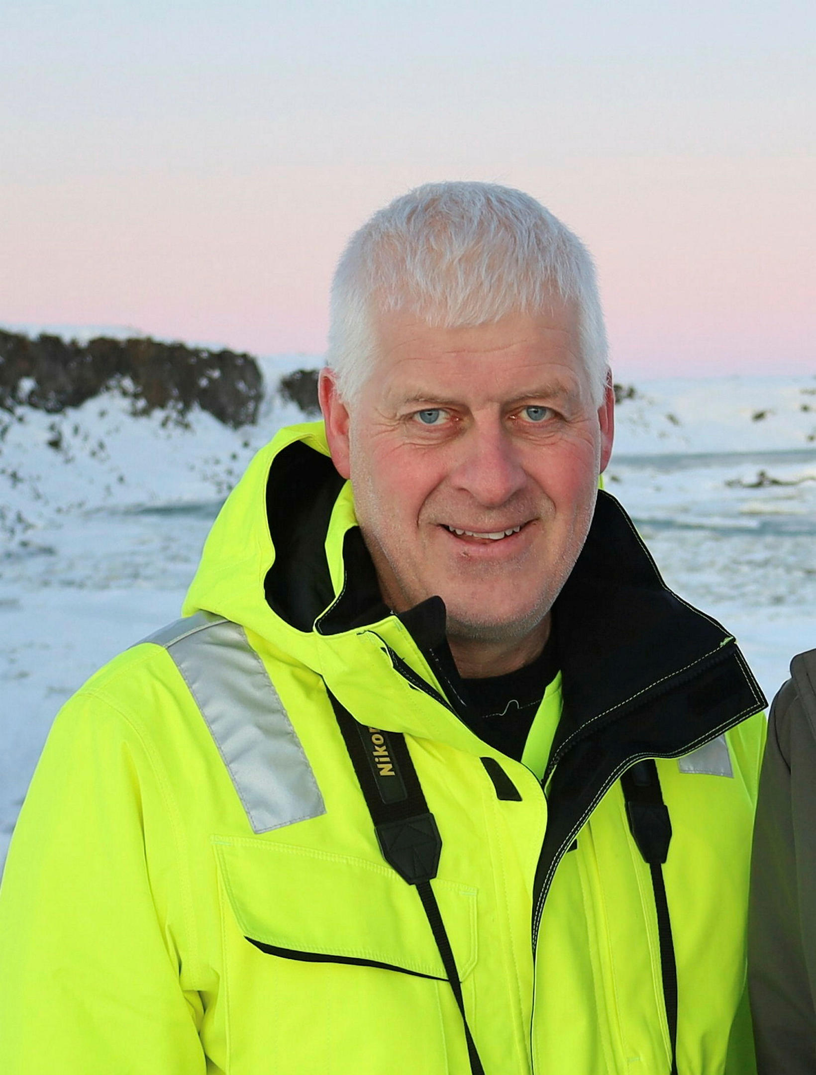 Grétar Einarsson de l'Administration routière islandaise est sur le …