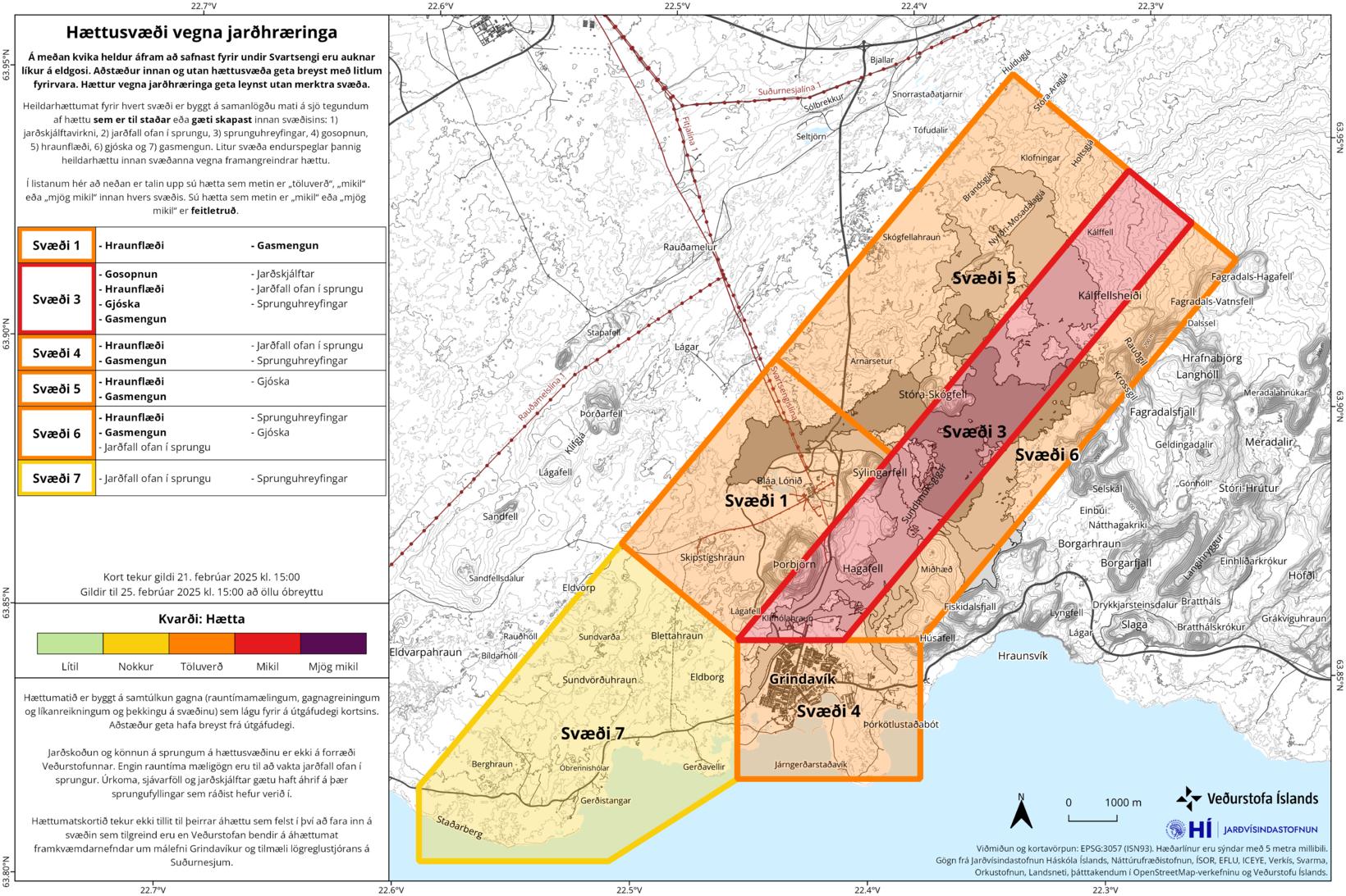 À la lumière des calculs de modèle mis à jour, le bureau météorologique islandais…
