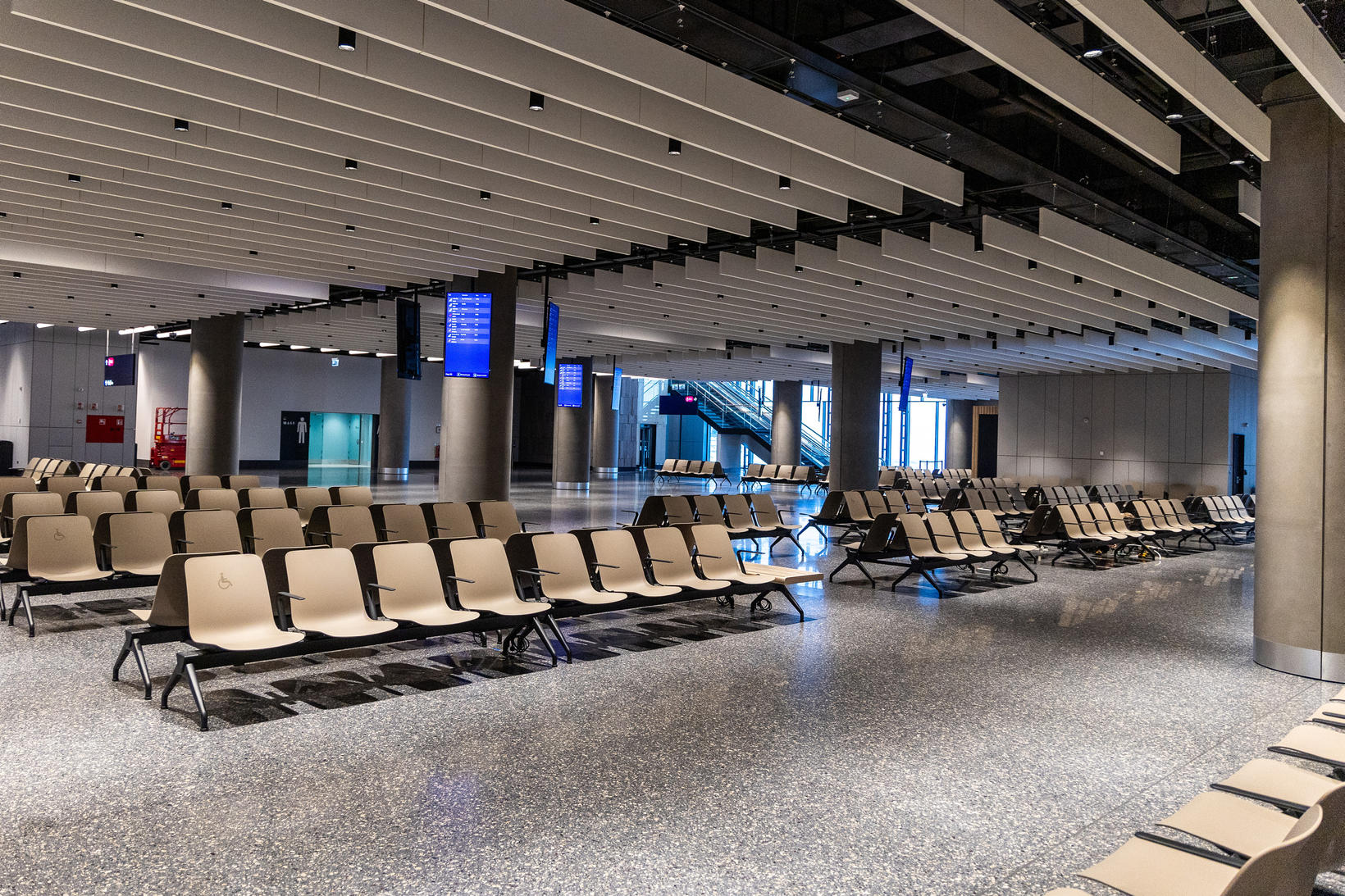 La nouvelle salle de départ est spacieuse et augmentera le confort…