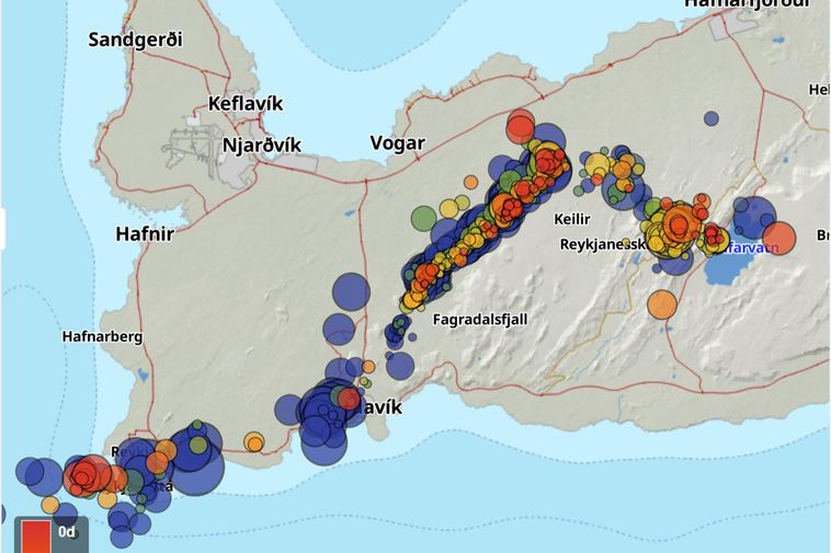 550 tremblements de terre au cours des dernières 24 heures