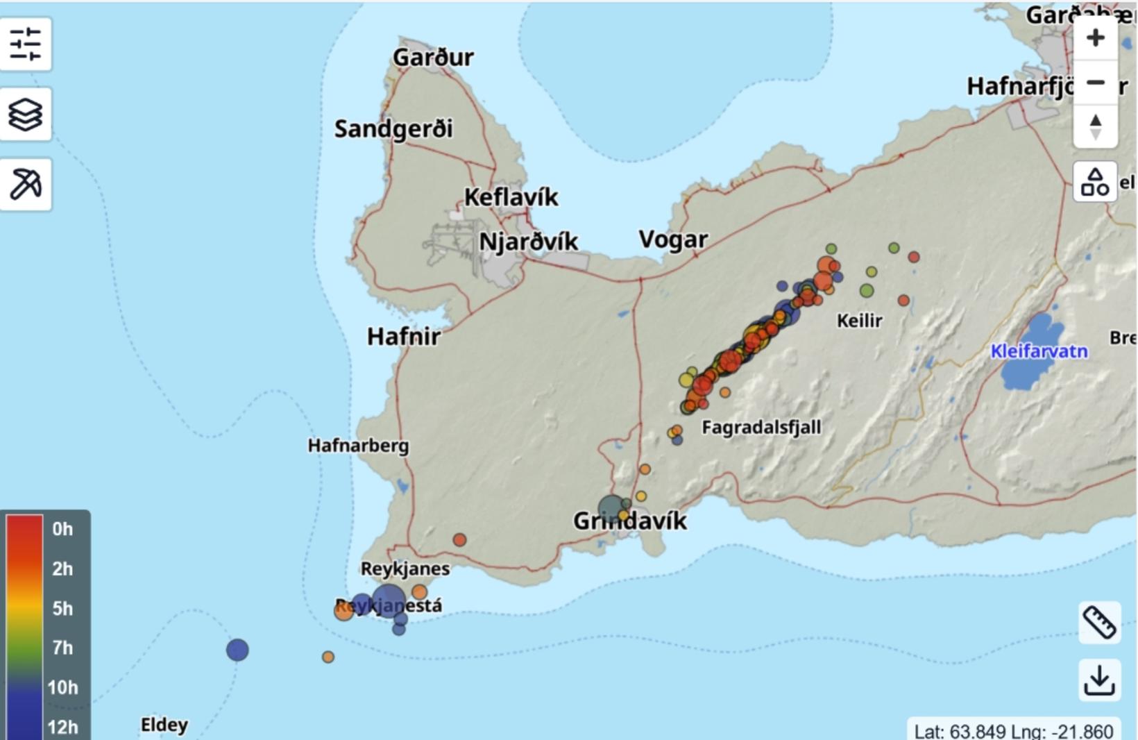 L'image ci-jointe montre les tremblements de terre qui se sont produits dans le…