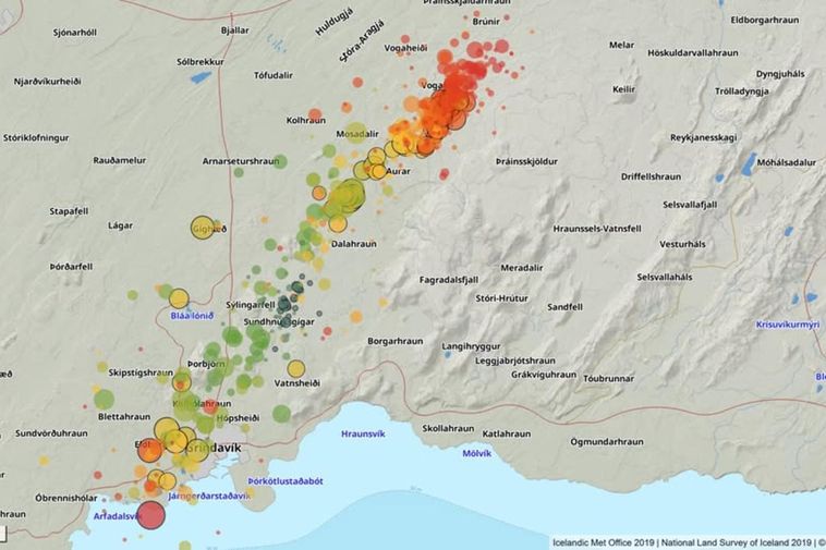 Mise à jour de l'éruption: Fissure atteint 1,2 kilomètres de longueur