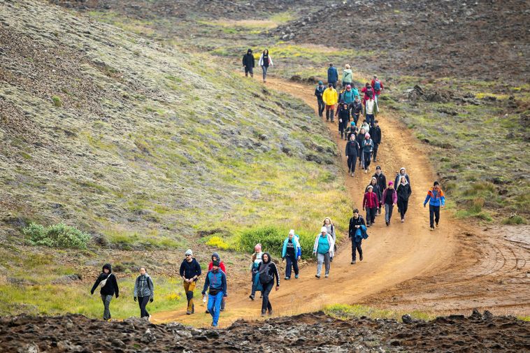Les touristes obtiennent des informations sur l'éruption sur Reddit