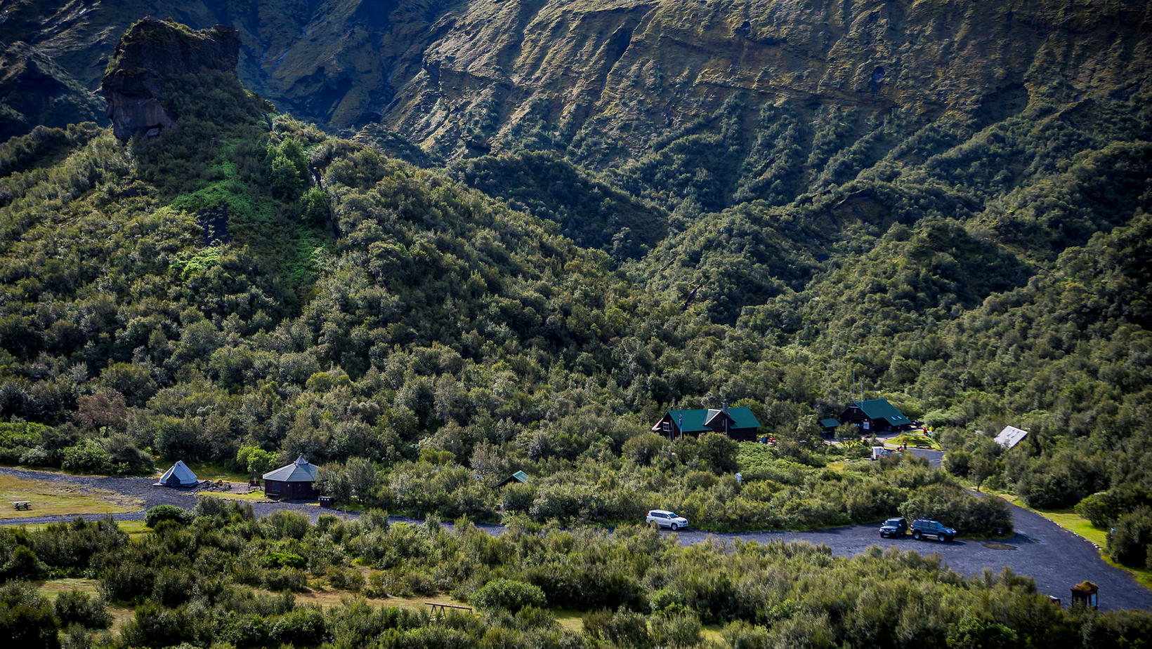 Básar à Godaland dans le parc national de Þórsmörk.