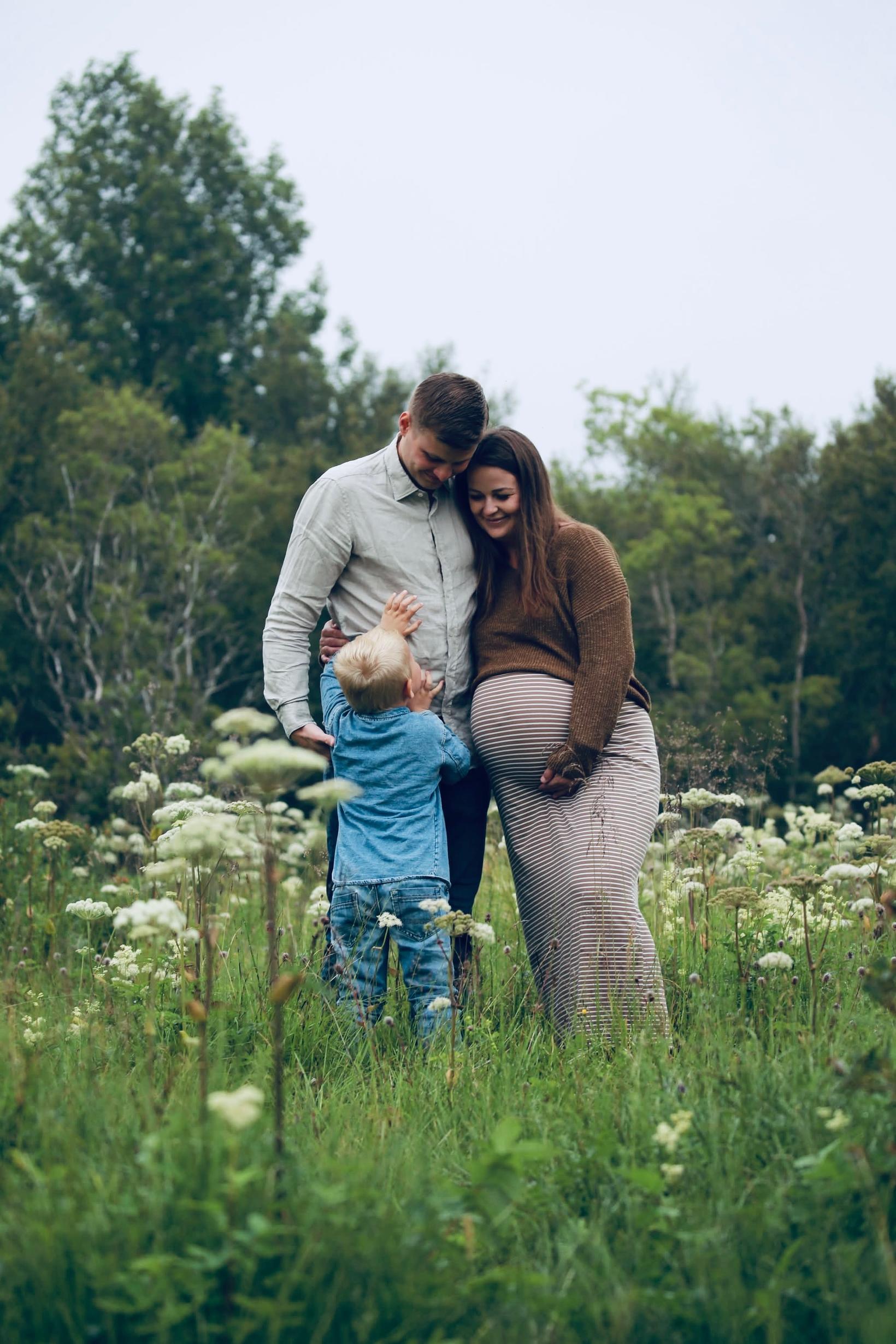 Páll et Harpa avec leur fils aîné plus tôt cet été.