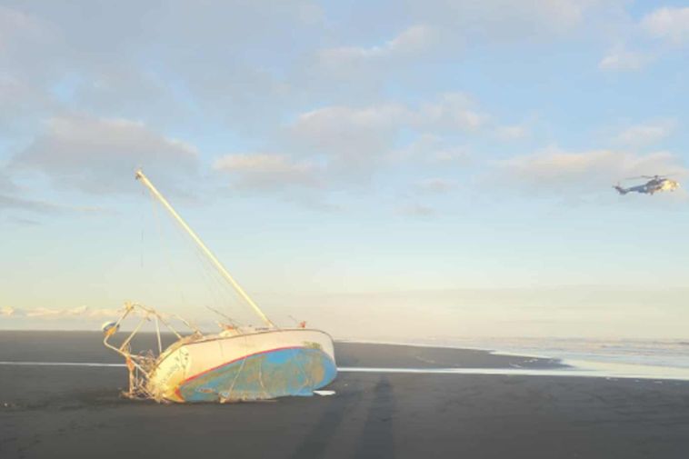 Maignoir britannique sans pilote trouvé sur la plage de Skaftafellsfjara