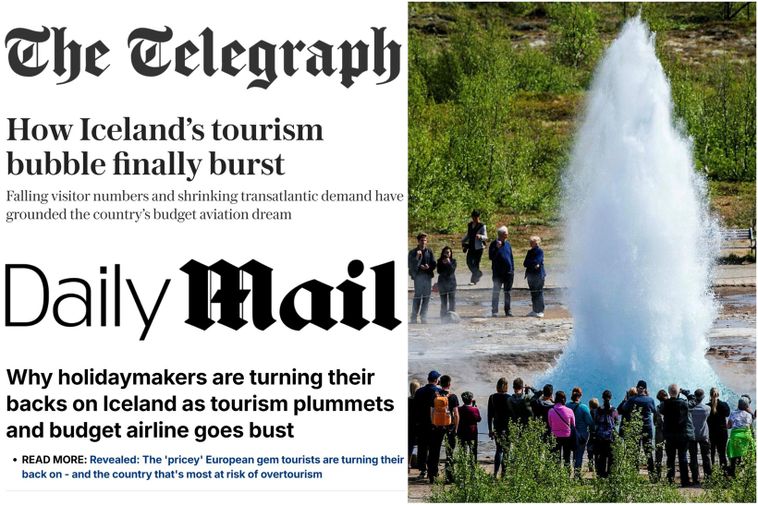 Les médias britanniques prétendent à tort que la « bulle » touristique islandaise a éclaté