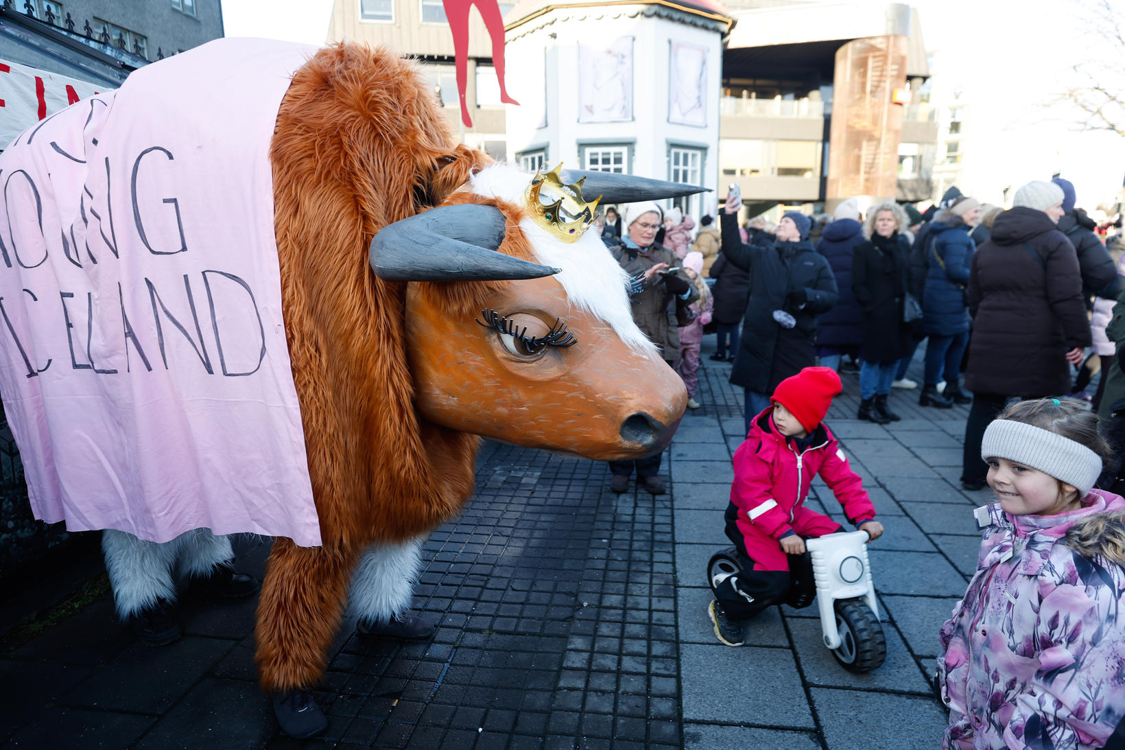 Les jeunes ont été ravis par Miss Young Islande.